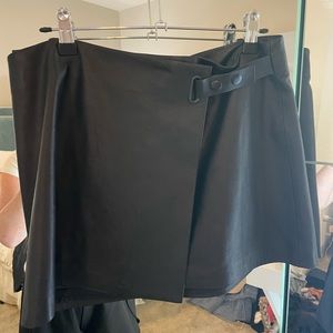 Alexander Wang wrap leather skirt